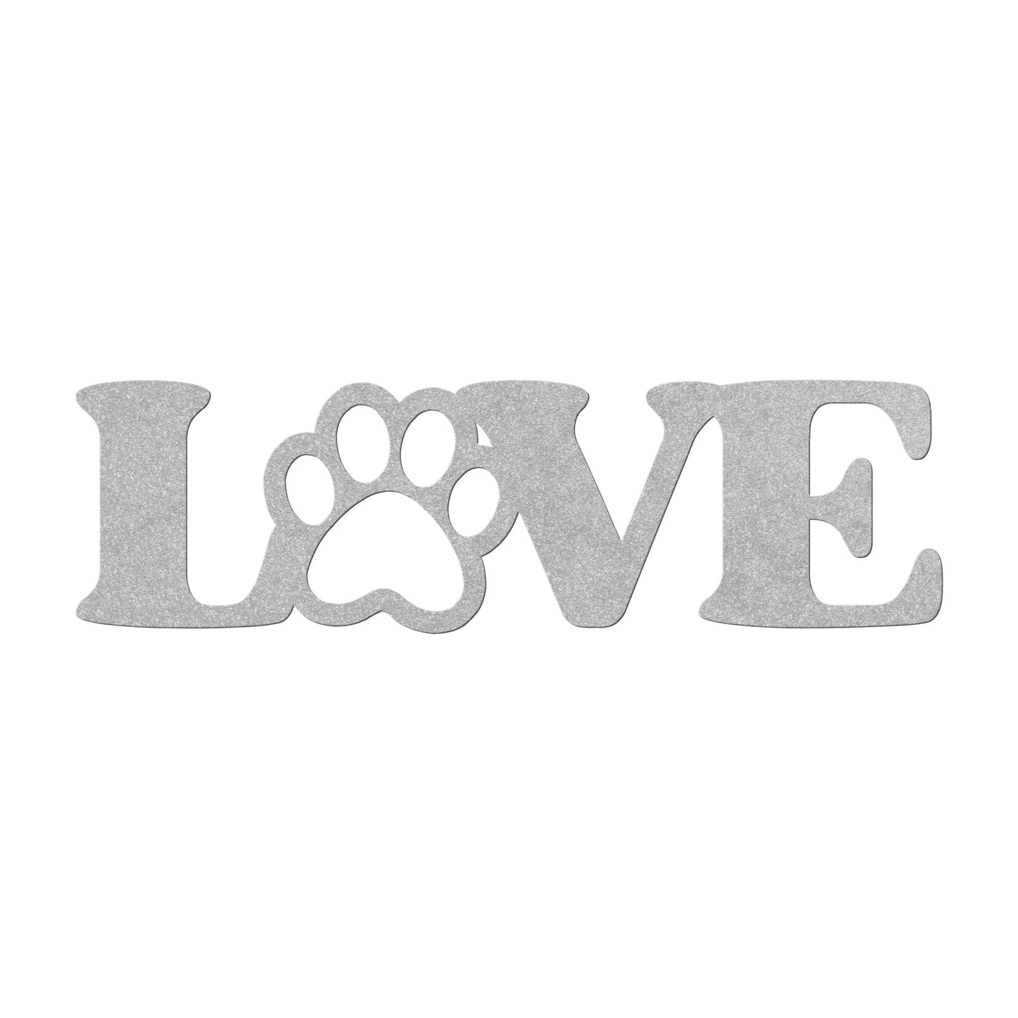 Love with Paws Metal Sign