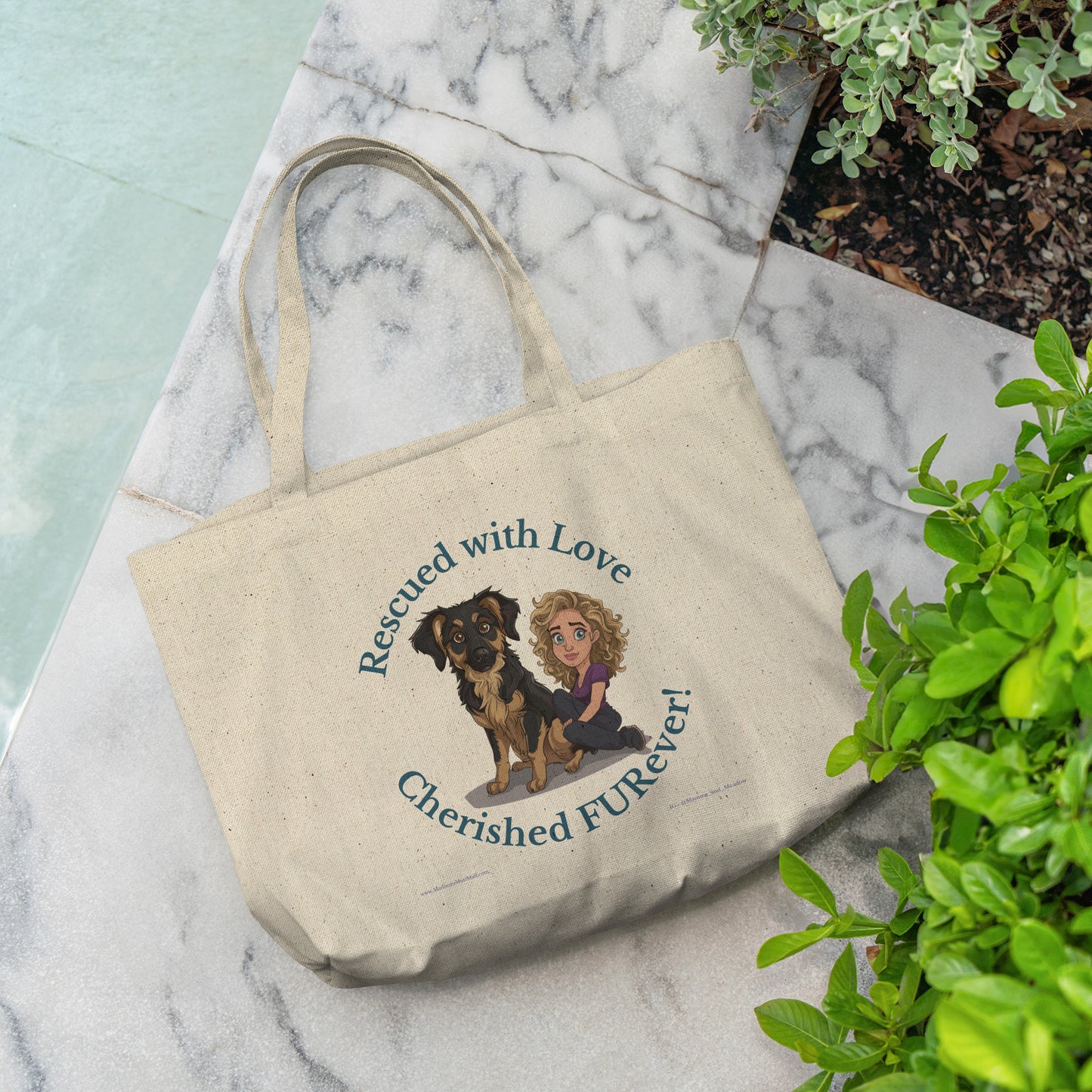 Rescued with Love, Cherished FURever Tote Bag