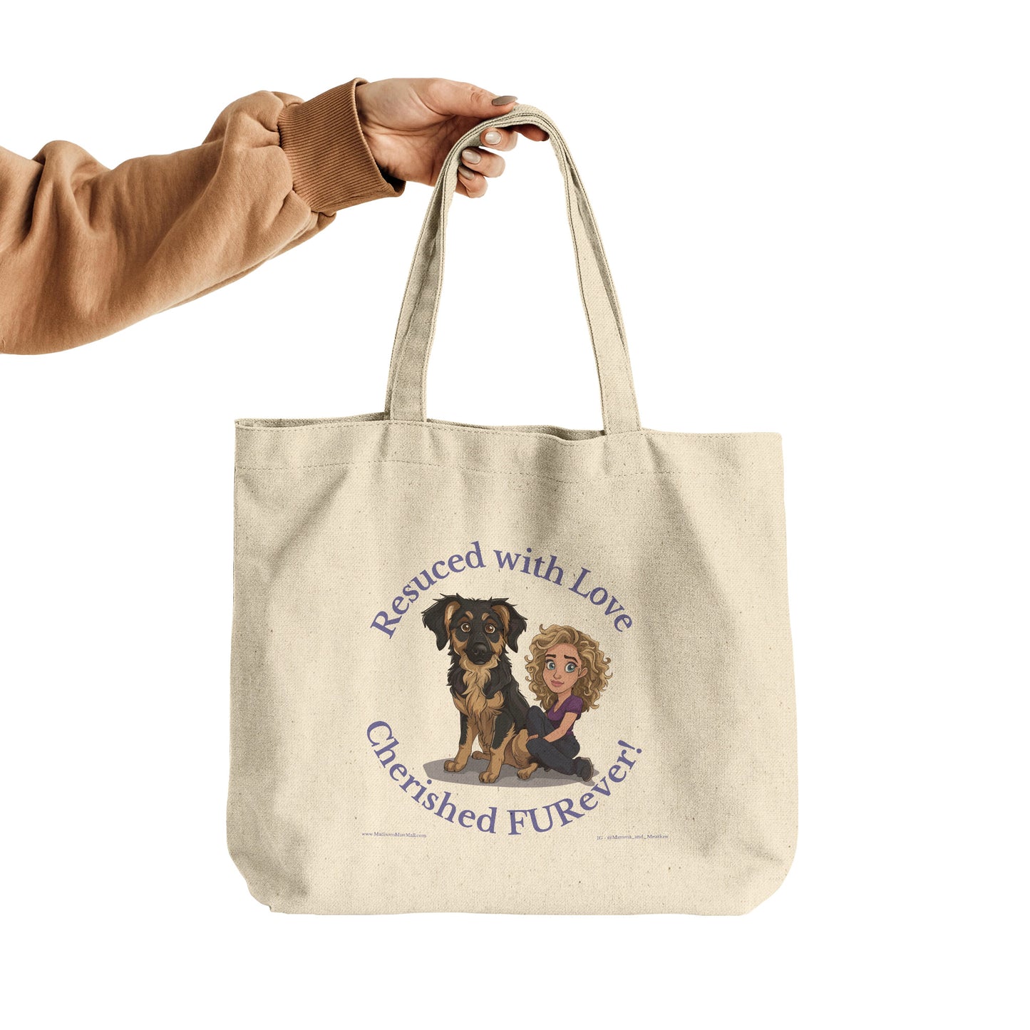 Rescued with Love, Cherished FURever Tote Bag