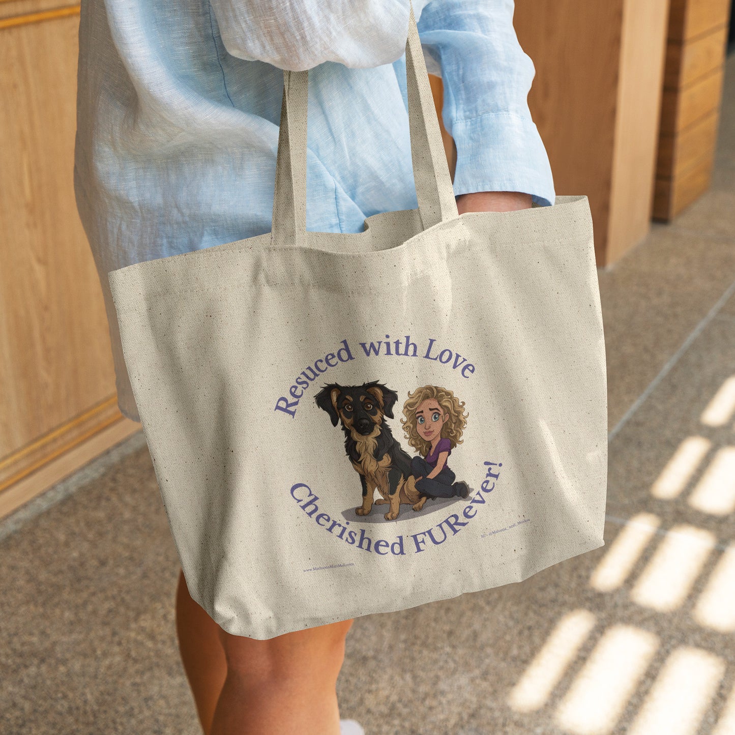 Rescued with Love, Cherished FURever Tote Bag