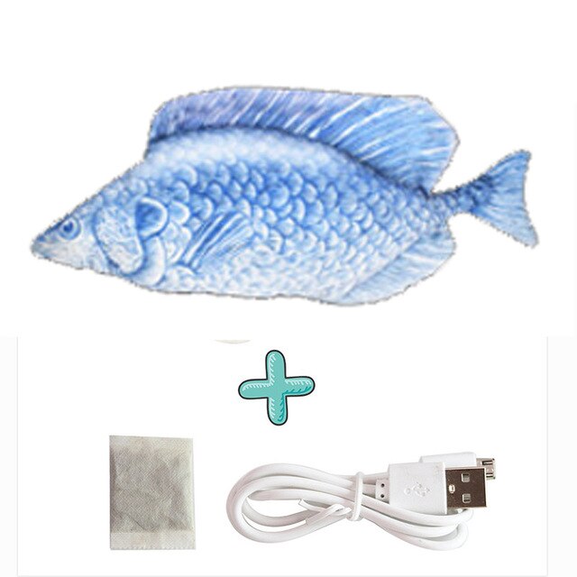 Interactive Electric Foppy Fish Cat Toy - Madison's Mutt Mall