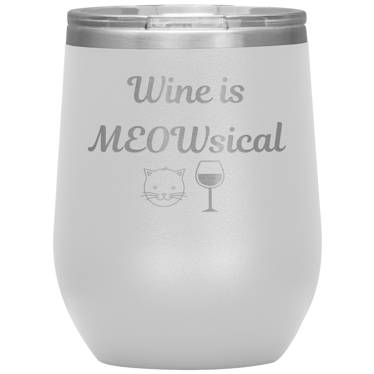 Wine is MEOWsical Tumbler - Madison's Mutt Mall