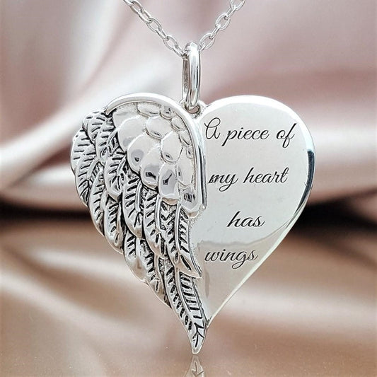 Angel's Wing Pendant Necklace - Madison's Mutt Mall