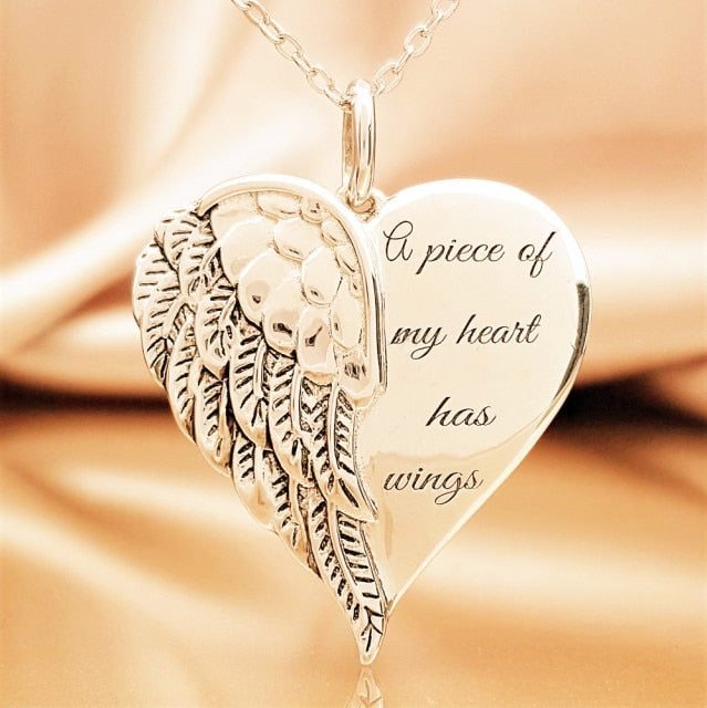 Angel's Wing Pendant Necklace - Madison's Mutt Mall