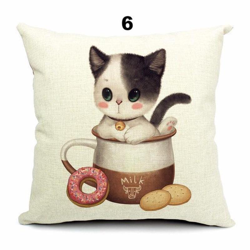Teacup Cat Pillows - Madison's Mutt Mall