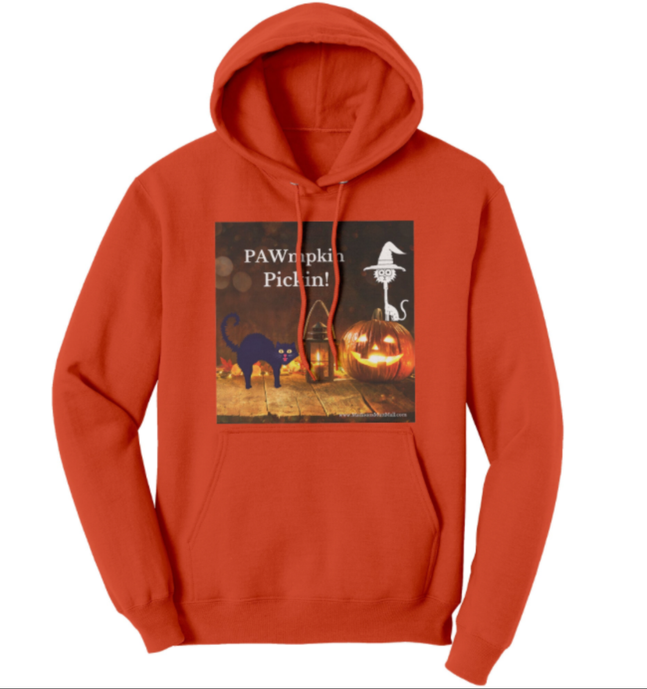 Cat Halloween Hoodie-PAWmpkin Pickin'! - Madison's Mutt Mall