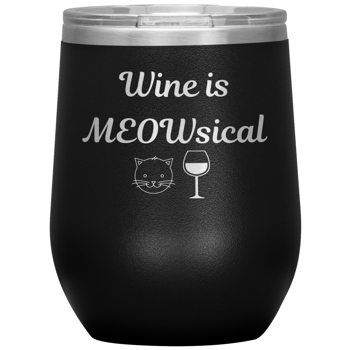 Wine is MEOWsical Tumbler - Madison's Mutt Mall