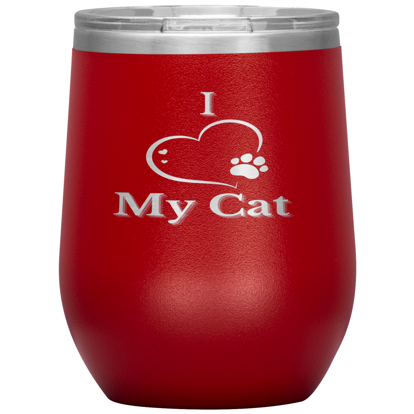 I Love My Cat Wine Tumbler - Madison's Mutt Mall