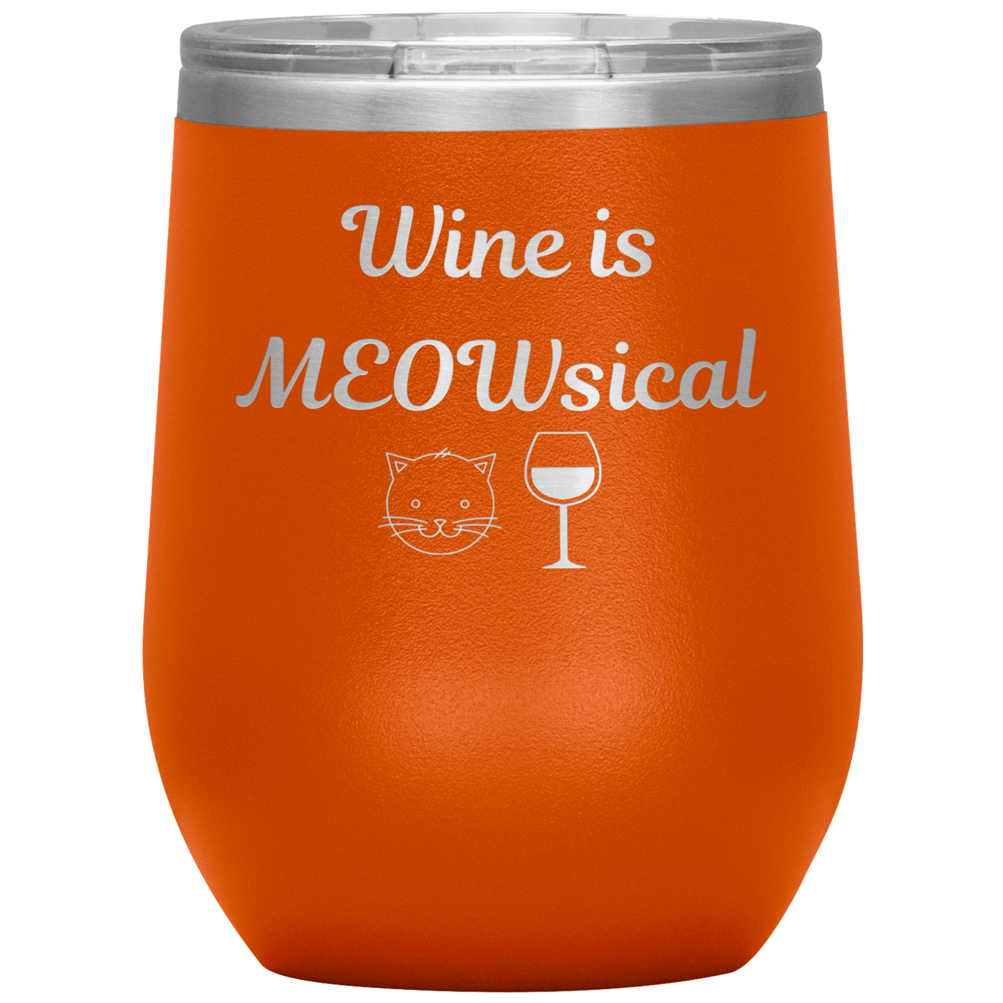Wine is MEOWsical Tumbler - Madison's Mutt Mall