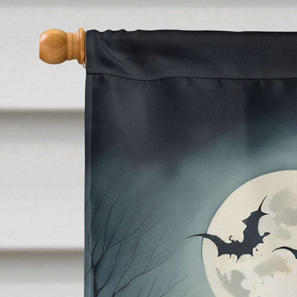 Akita Spooky Halloween House Flag