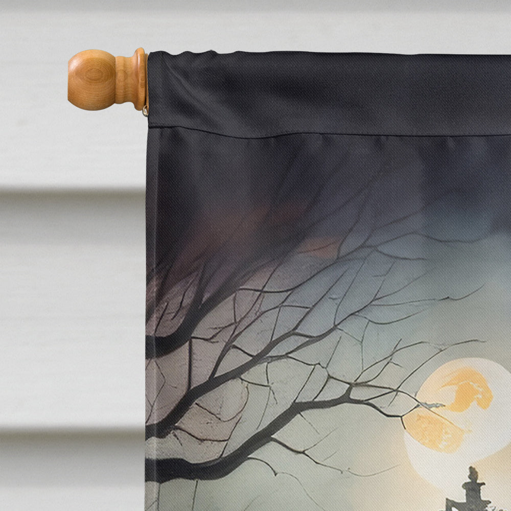 Cavalier Spaniel Spooky Halloween House Flag