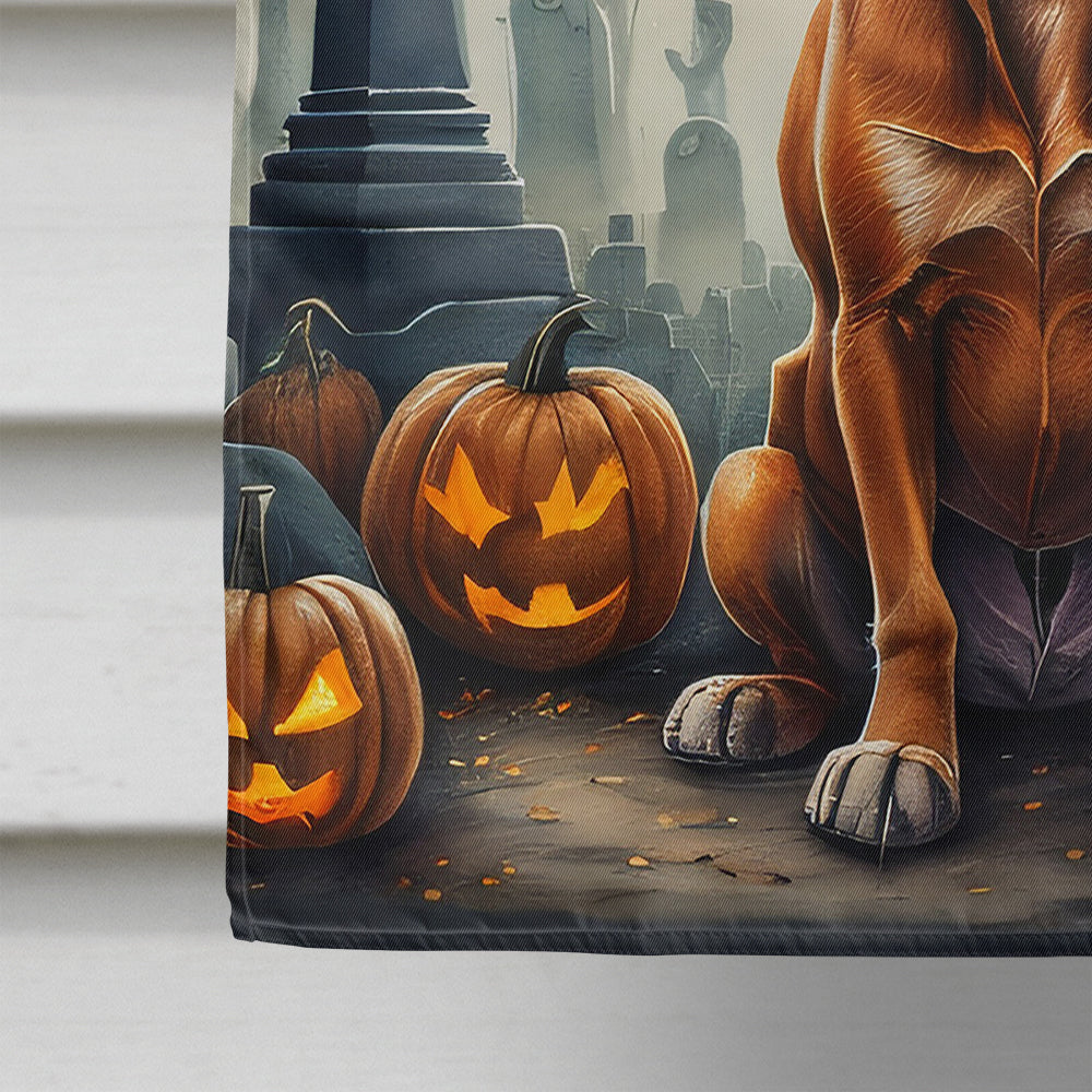 Vizsla Spooky Halloween House Flag