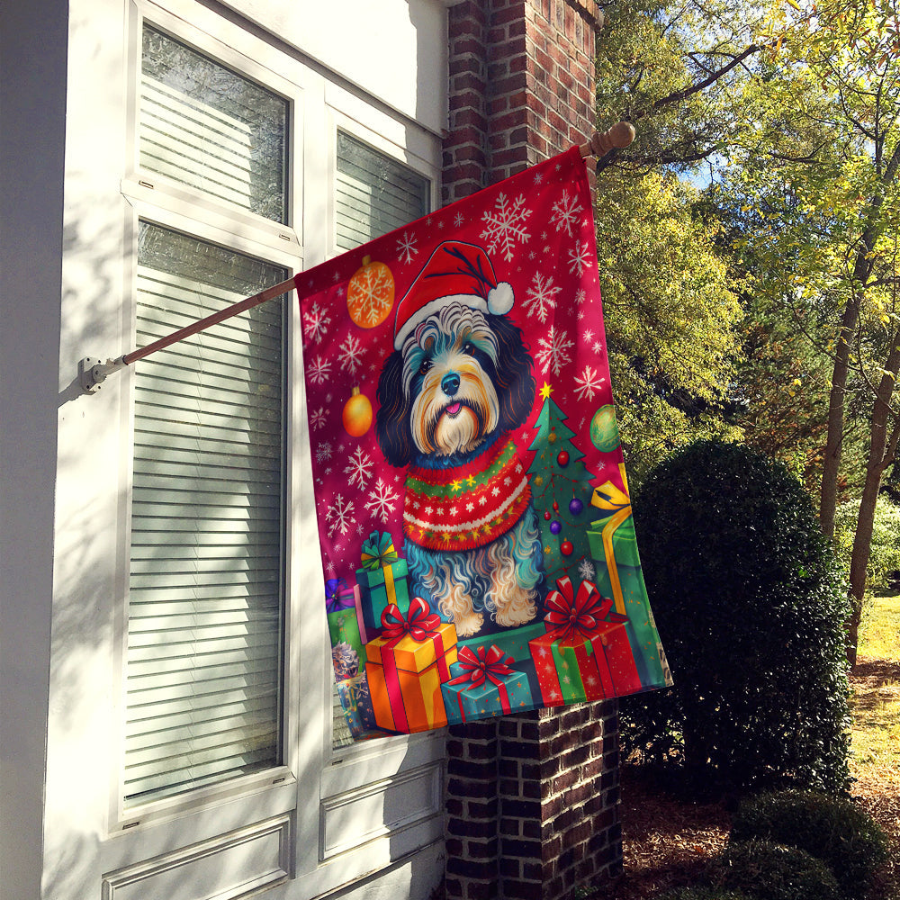 Havanese Holiday Christmas House Flag