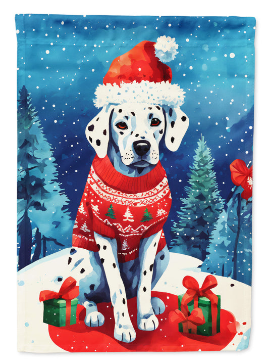 Dalmatian Christmas House Flag