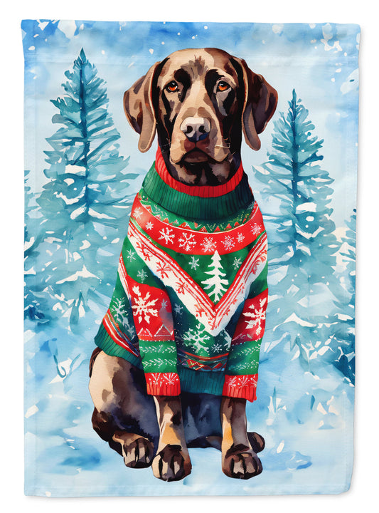 German Shorthaired Pointer Christmas House Flag