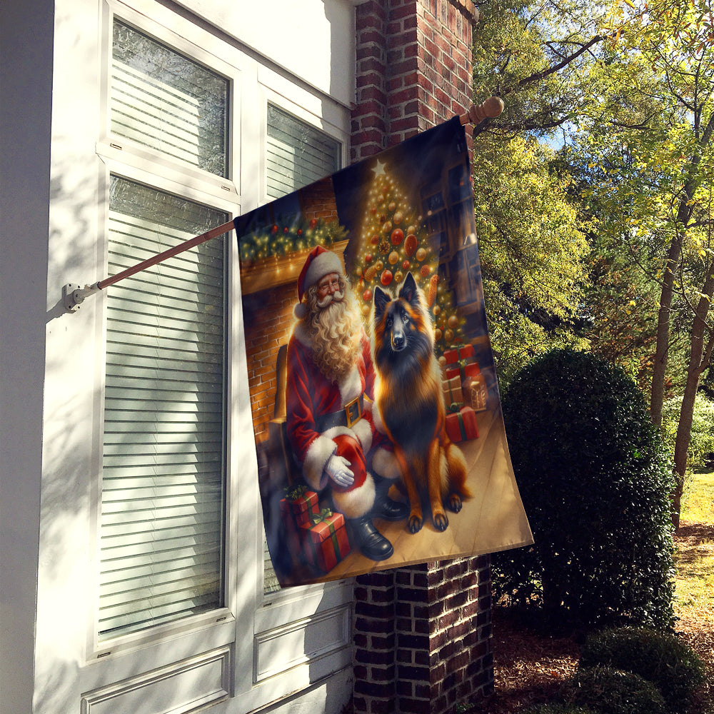 Belgian Tervuren and Santa Claus House Flag