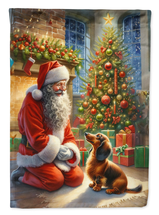 Dachshund II and Santa Claus House Flag