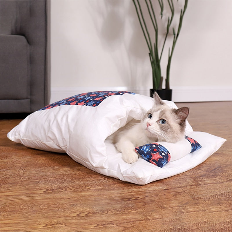 Cat Sleeping Bag Bed - Madison's Mutt Mall