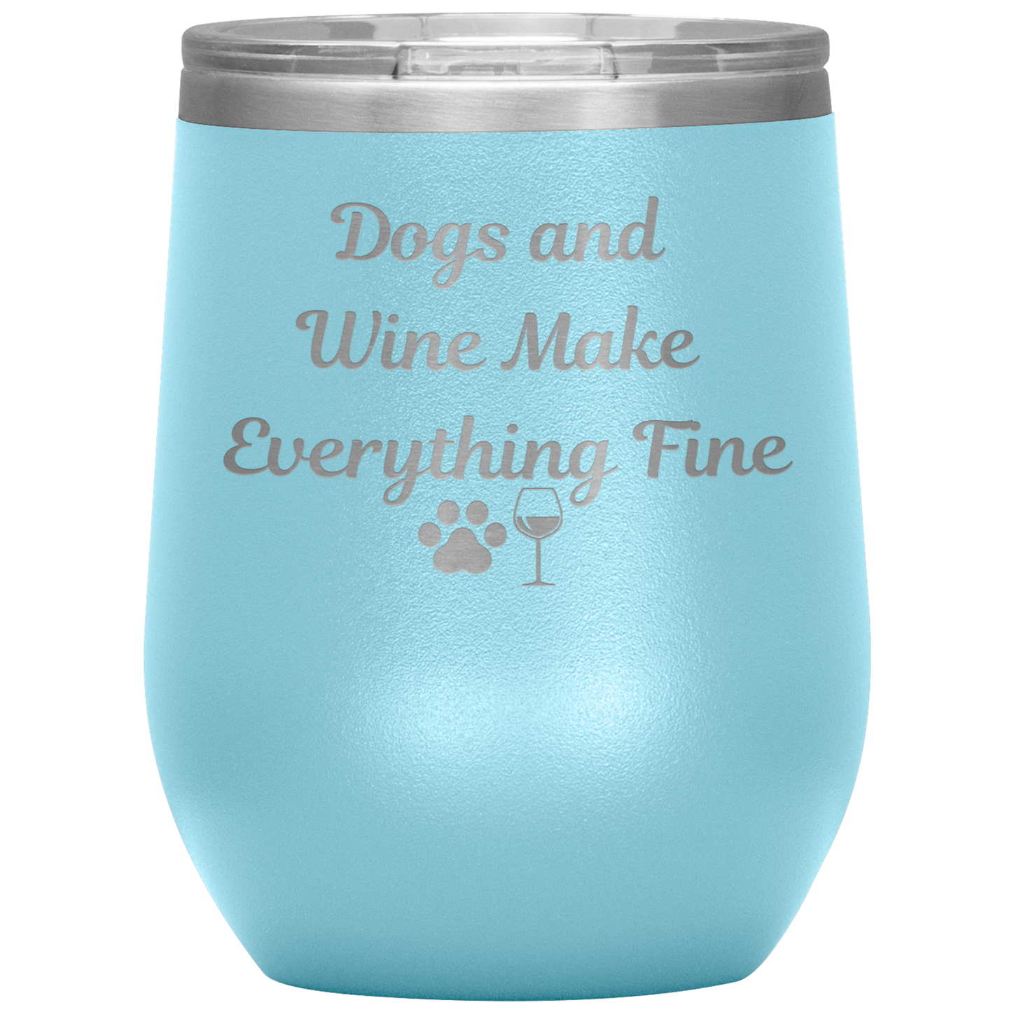 Dogs & Wine Tumbler - Madison's Mutt Mall