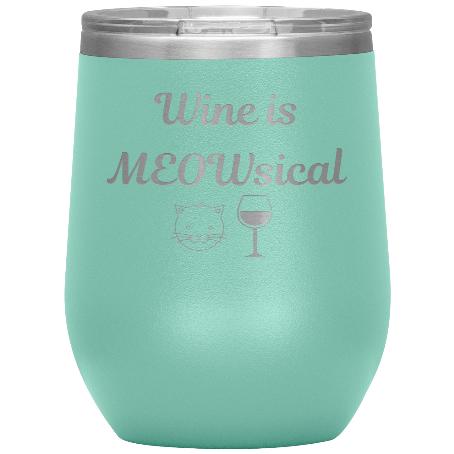 Wine is MEOWsical Tumbler - Madison's Mutt Mall