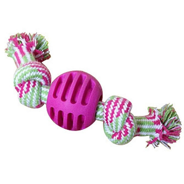 YESWOOD! Puppy Toys Small Rope Balls for Teething, Puppy Chew Pink Toy,  Gift for Dogs,Pet Friendly Washable Dog Toy Rope Ball for Small and Medium