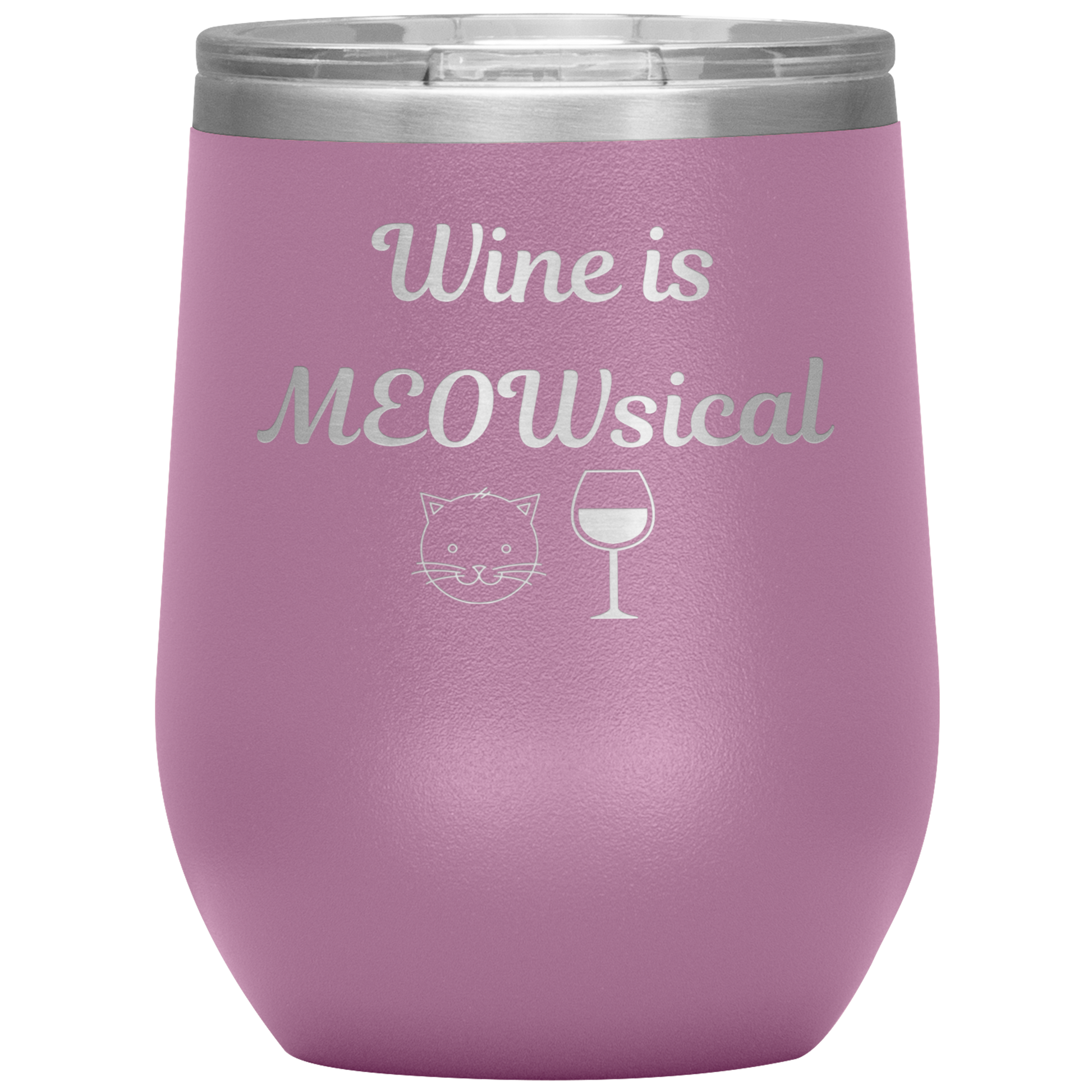 Wine is MEOWsical Tumbler - Madison's Mutt Mall