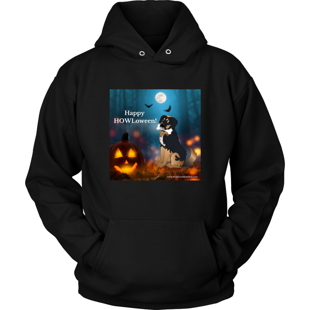 Dog Halloween Hoodie-Happy HOWLoween - Madison's Mutt Mall