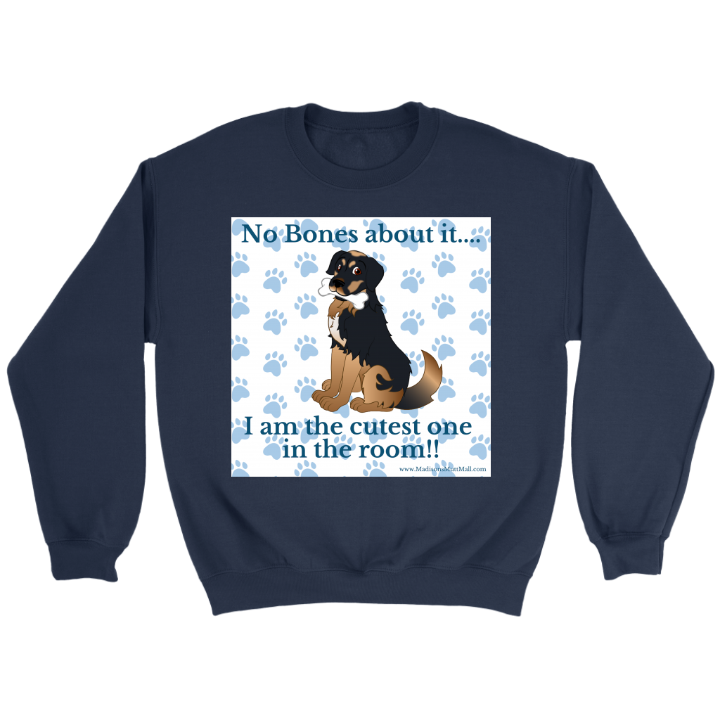 No Bones About It Crewneck Sweatshirt - Blue - Madison's Mutt Mall