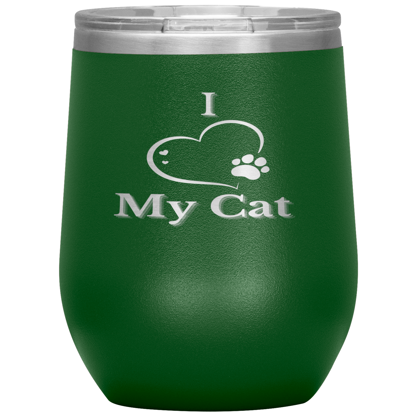 I Love My Cat Wine Tumbler - Madison's Mutt Mall