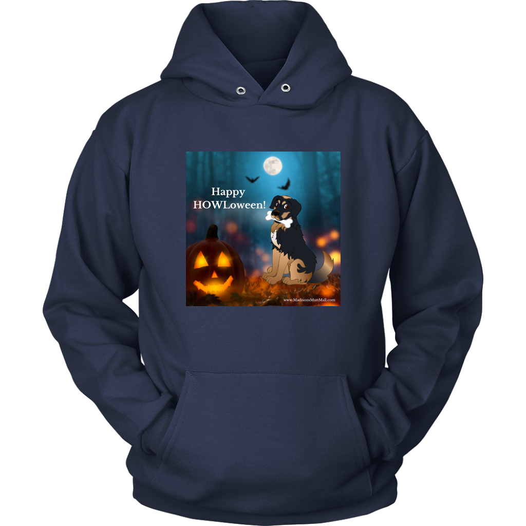 Dog Halloween Hoodie-Happy HOWLoween - Madison's Mutt Mall