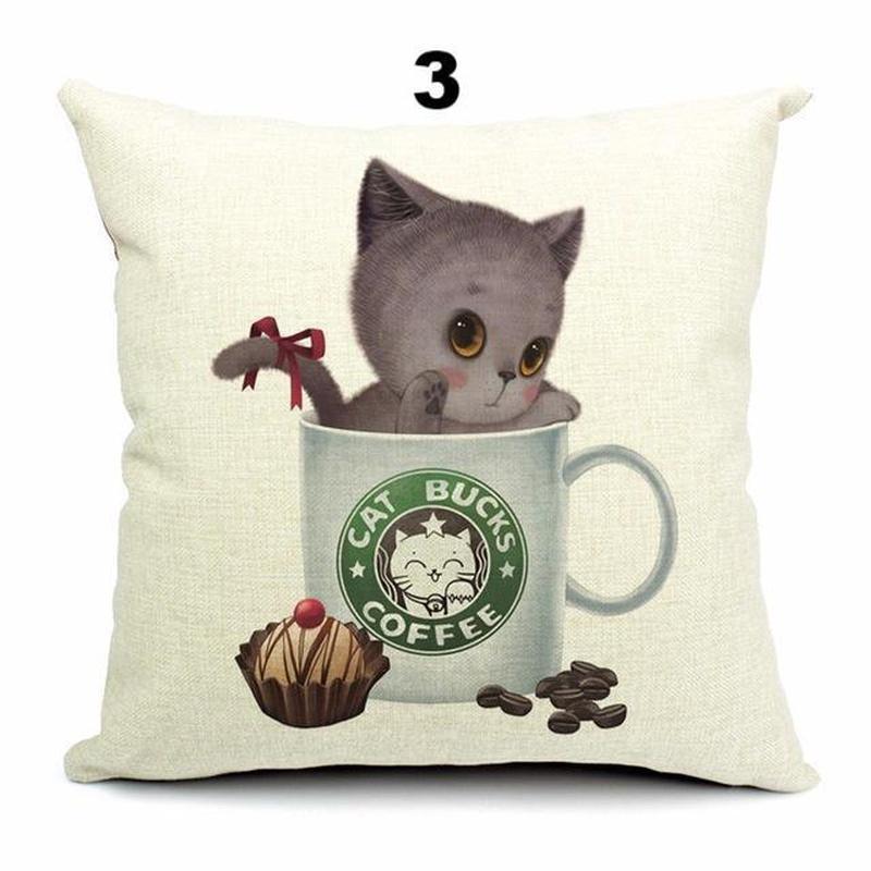 Teacup Cat Pillows - Madison's Mutt Mall