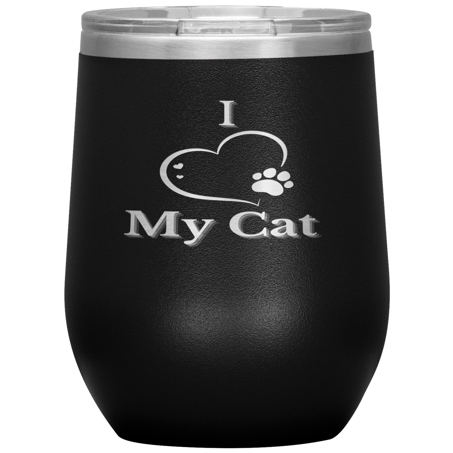 I Love My Cat Wine Tumbler - Madison's Mutt Mall