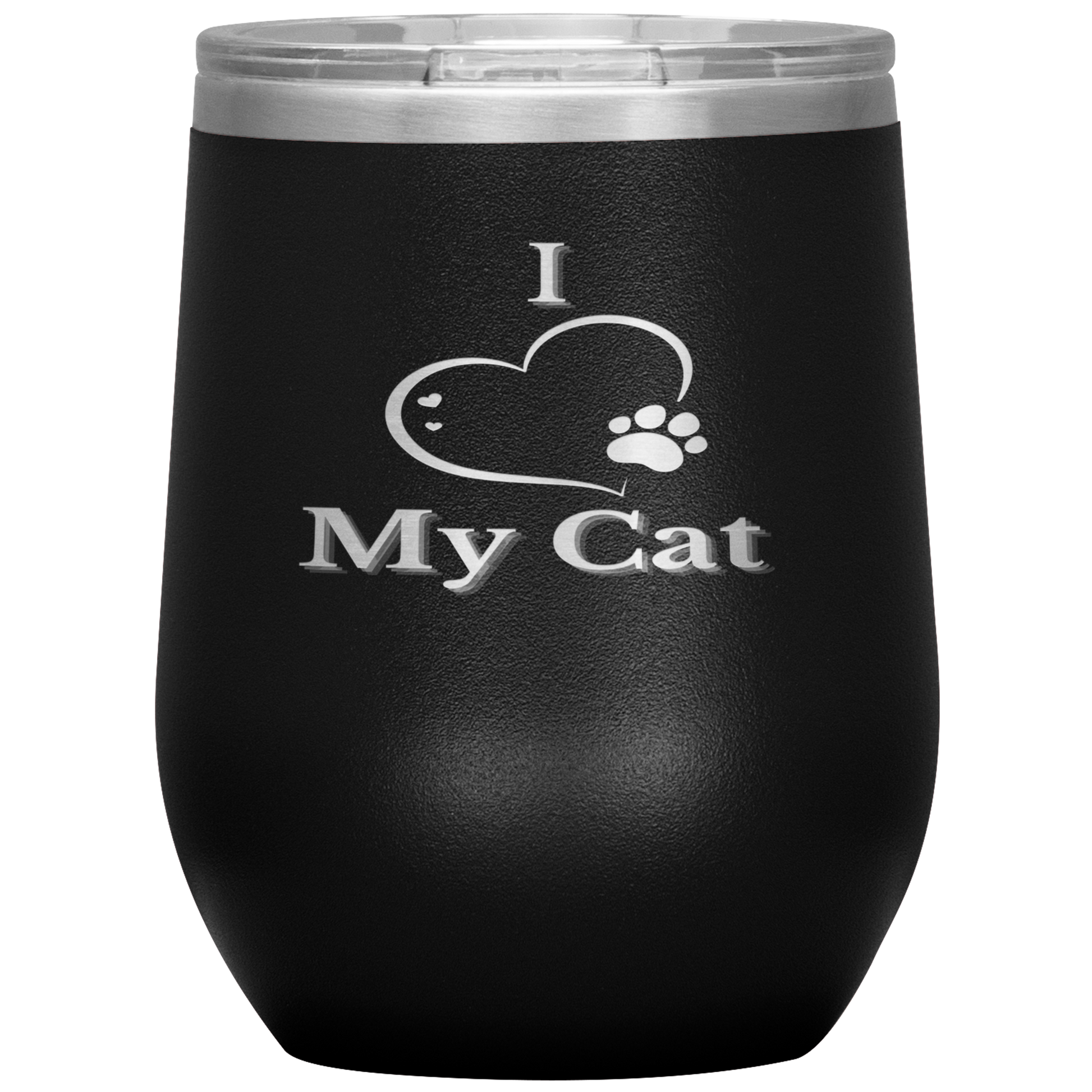 I Love My Cat Wine Tumbler - Madison's Mutt Mall