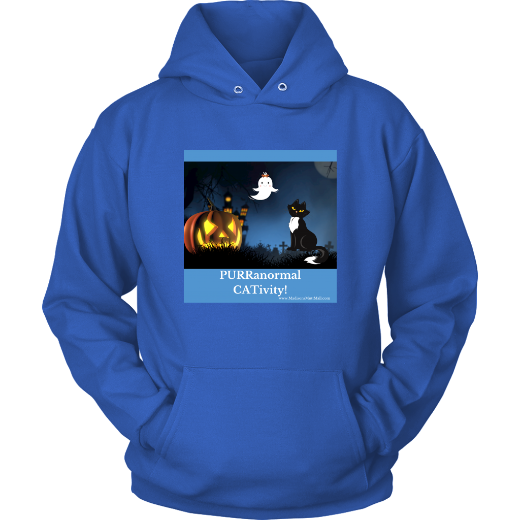 Cat Halloween Hoodie-PURRanormal CATivity - Madison's Mutt Mall