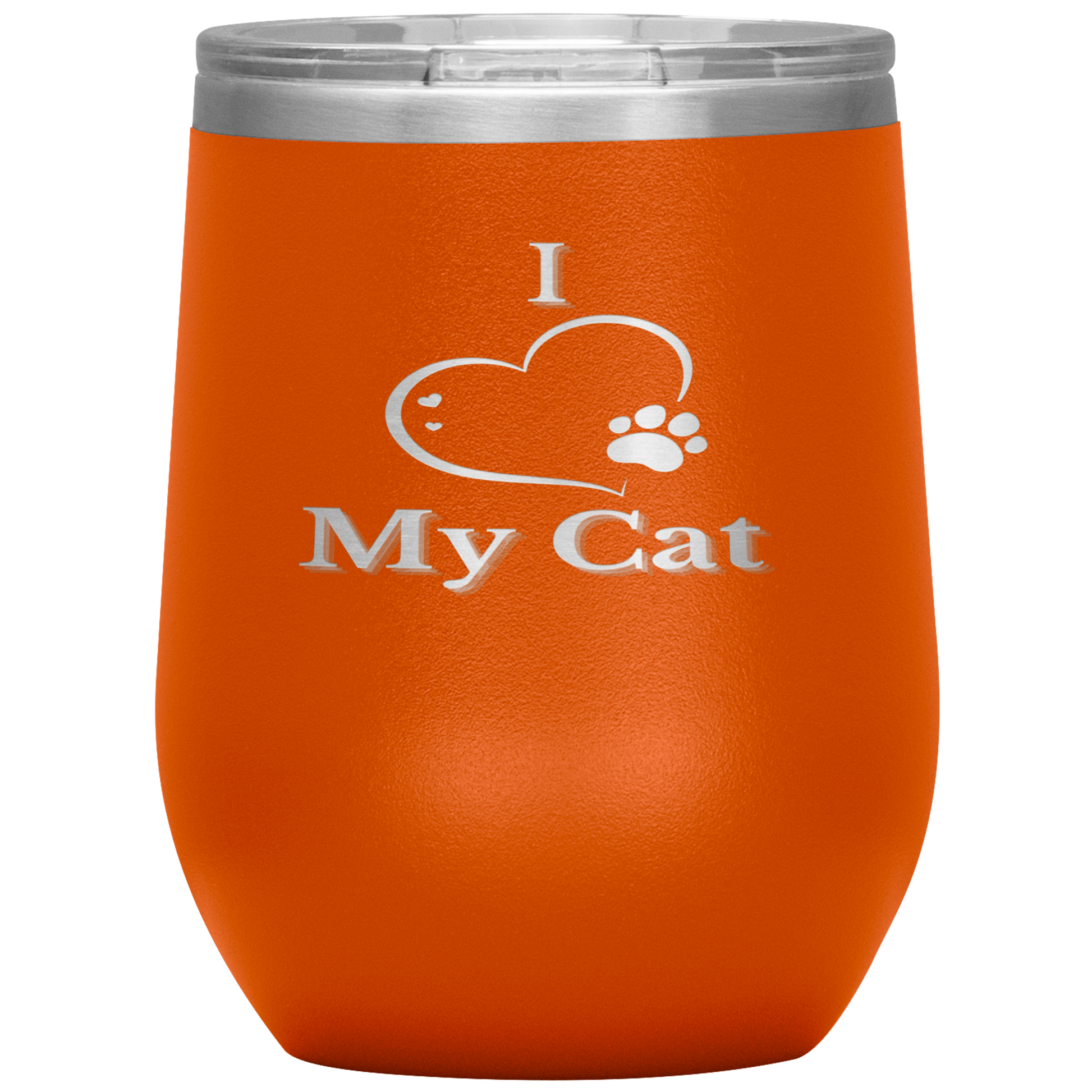 I Love My Cat Wine Tumbler - Madison's Mutt Mall