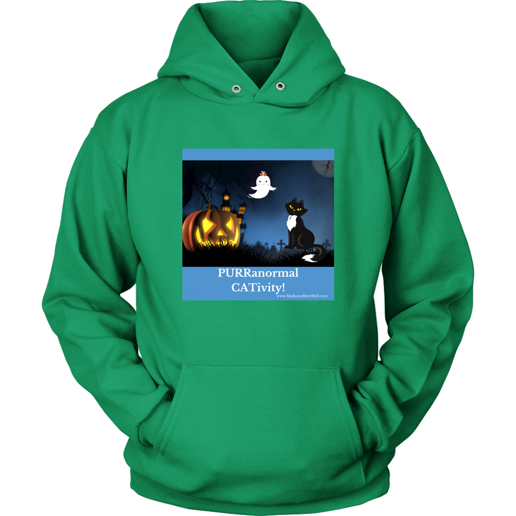 Cat Halloween Hoodie-PURRanormal CATivity - Madison's Mutt Mall