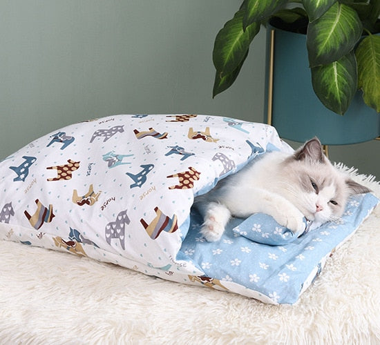 Cat Sleeping Bag Bed - Madison's Mutt Mall