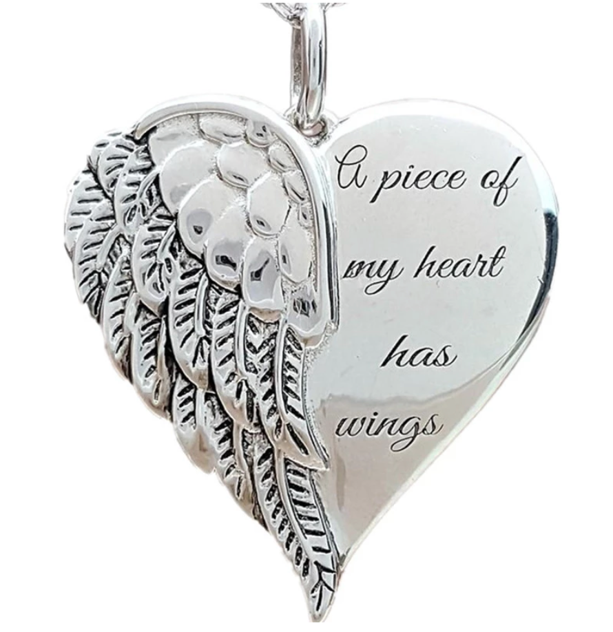 Angel's Wing Pendant Necklace - Madison's Mutt Mall