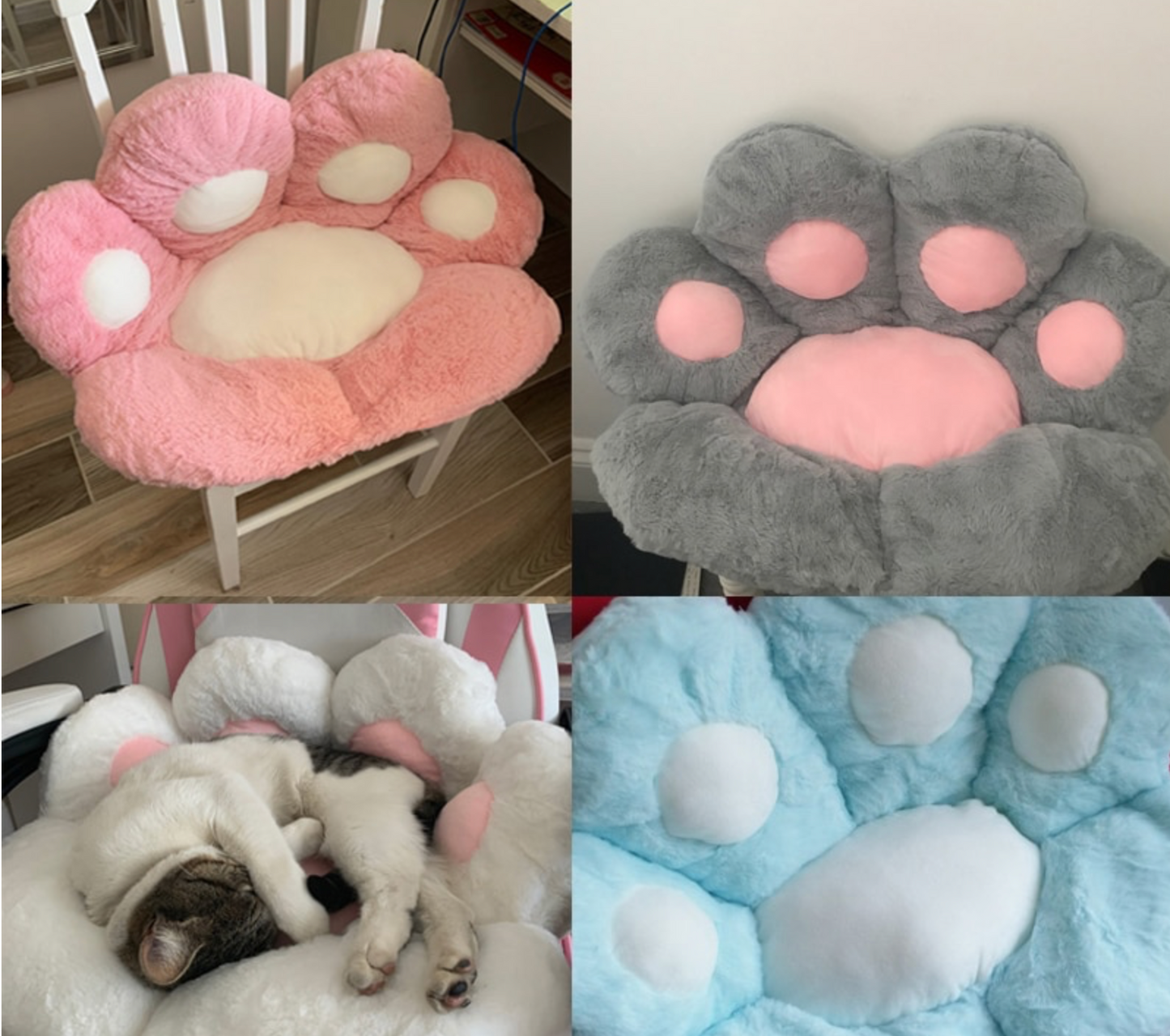 Soft Paw Print Pillow Cushion - Madison's Mutt Mall