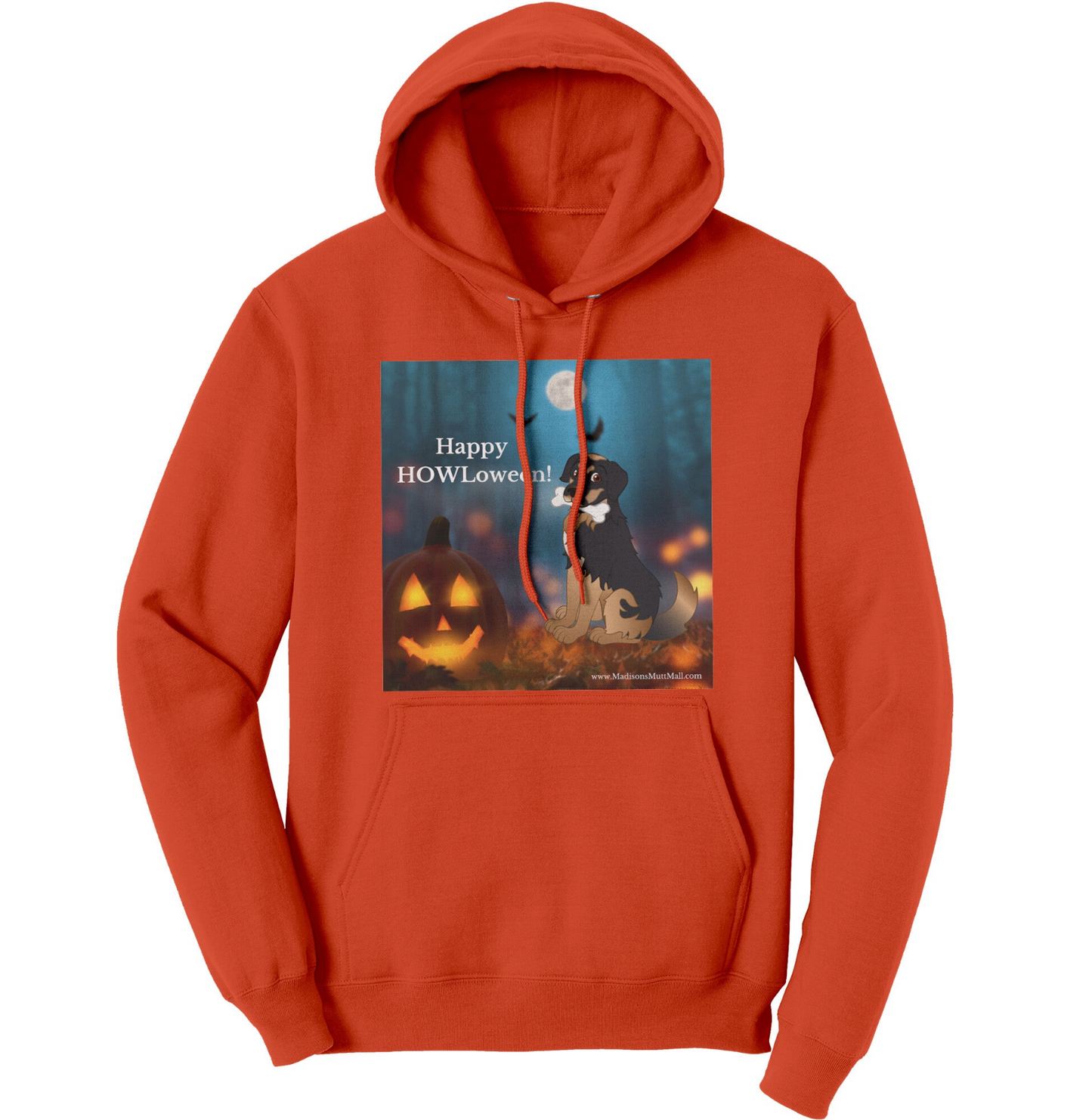 Dog Halloween Hoodie-Happy HOWLoween - Madison's Mutt Mall