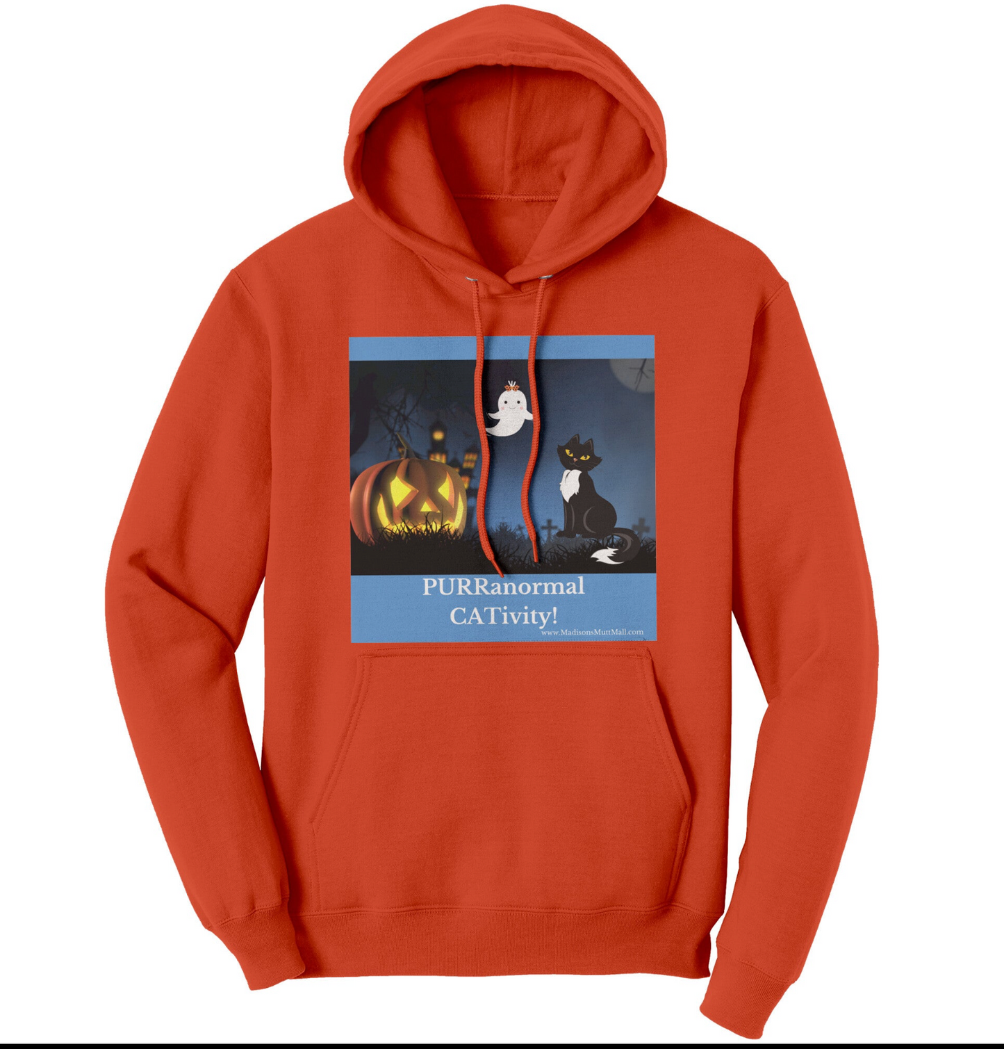 Cat Halloween Hoodie-PURRanormal CATivity - Madison's Mutt Mall