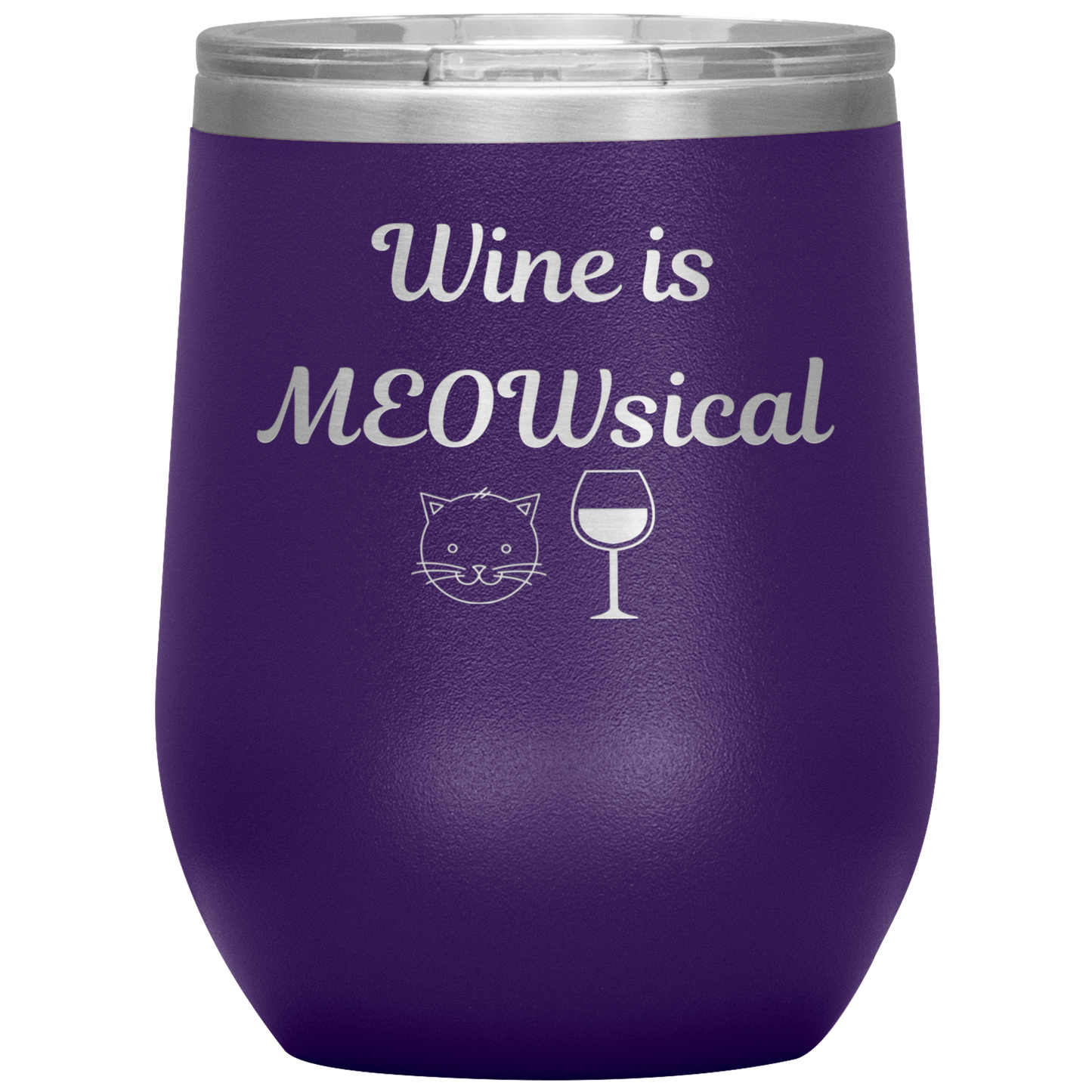 Wine is MEOWsical Tumbler - Madison's Mutt Mall