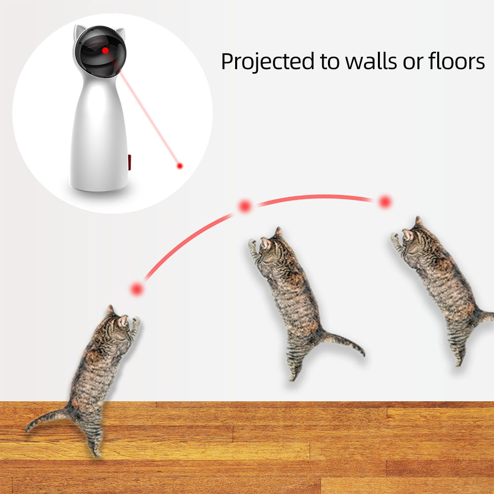 Interactive LED Cat Laser Toy - Madison's Mutt Mall