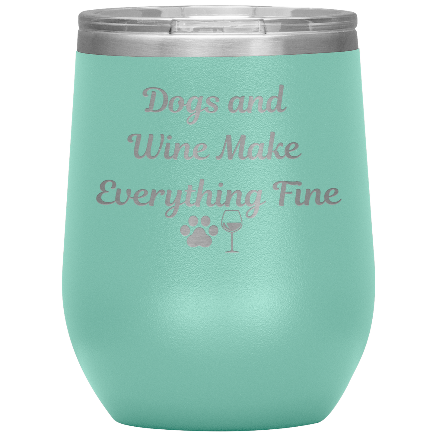 Dogs & Wine Tumbler - Madison's Mutt Mall