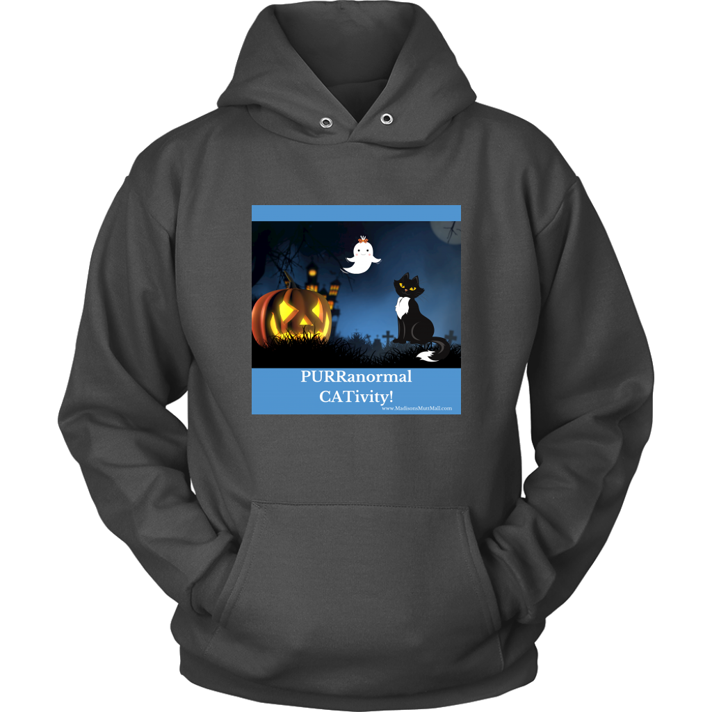 Cat Halloween Hoodie-PURRanormal CATivity - Madison's Mutt Mall