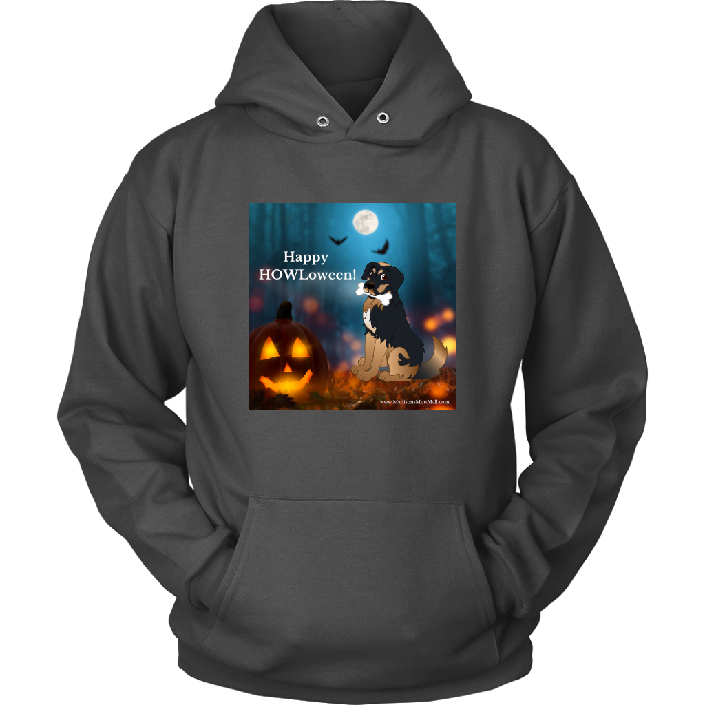 Dog Halloween Hoodie-Happy HOWLoween - Madison's Mutt Mall