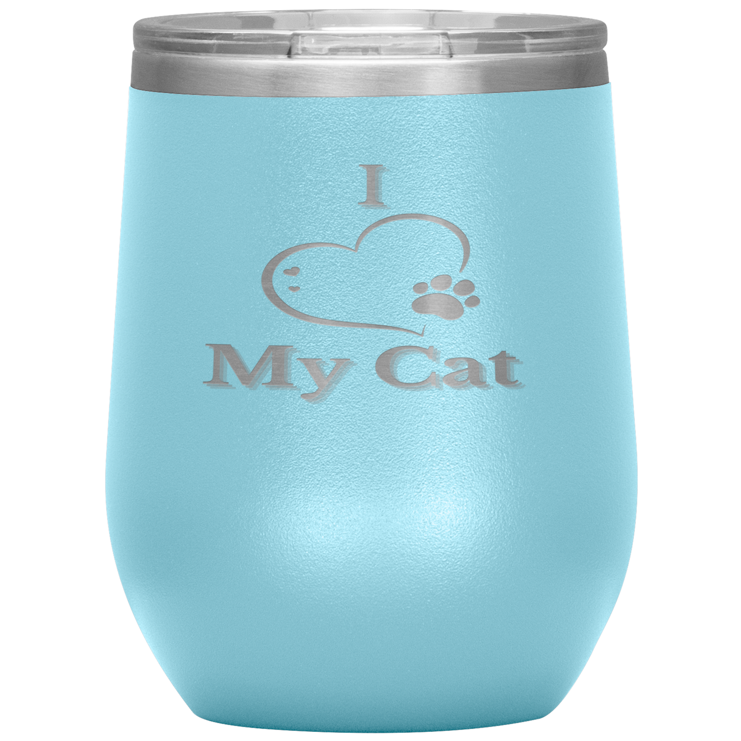 I Love My Cat Wine Tumbler - Madison's Mutt Mall