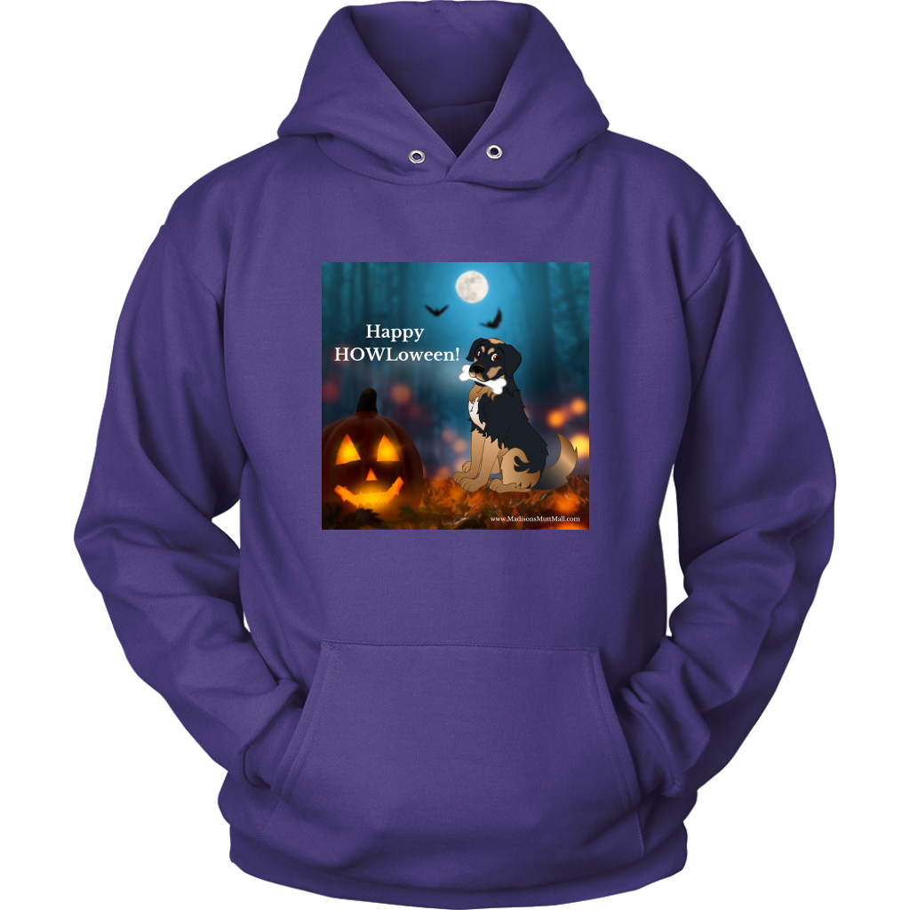 Dog Halloween Hoodie-Happy HOWLoween - Madison's Mutt Mall