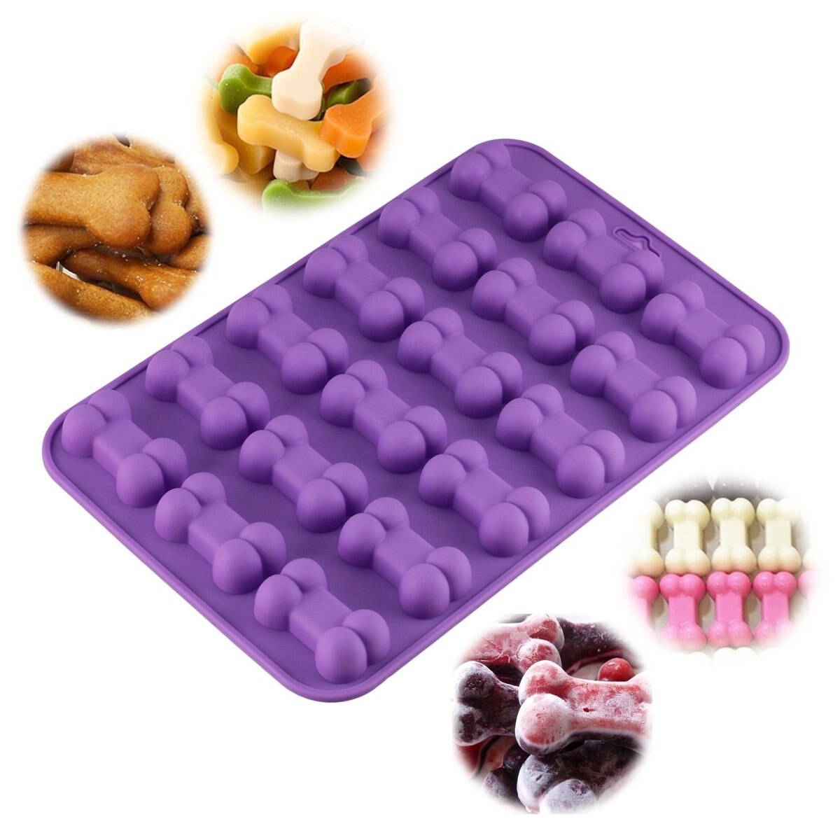 Paw Print and Bone Pet Treat Molds - Madison's Mutt Mall