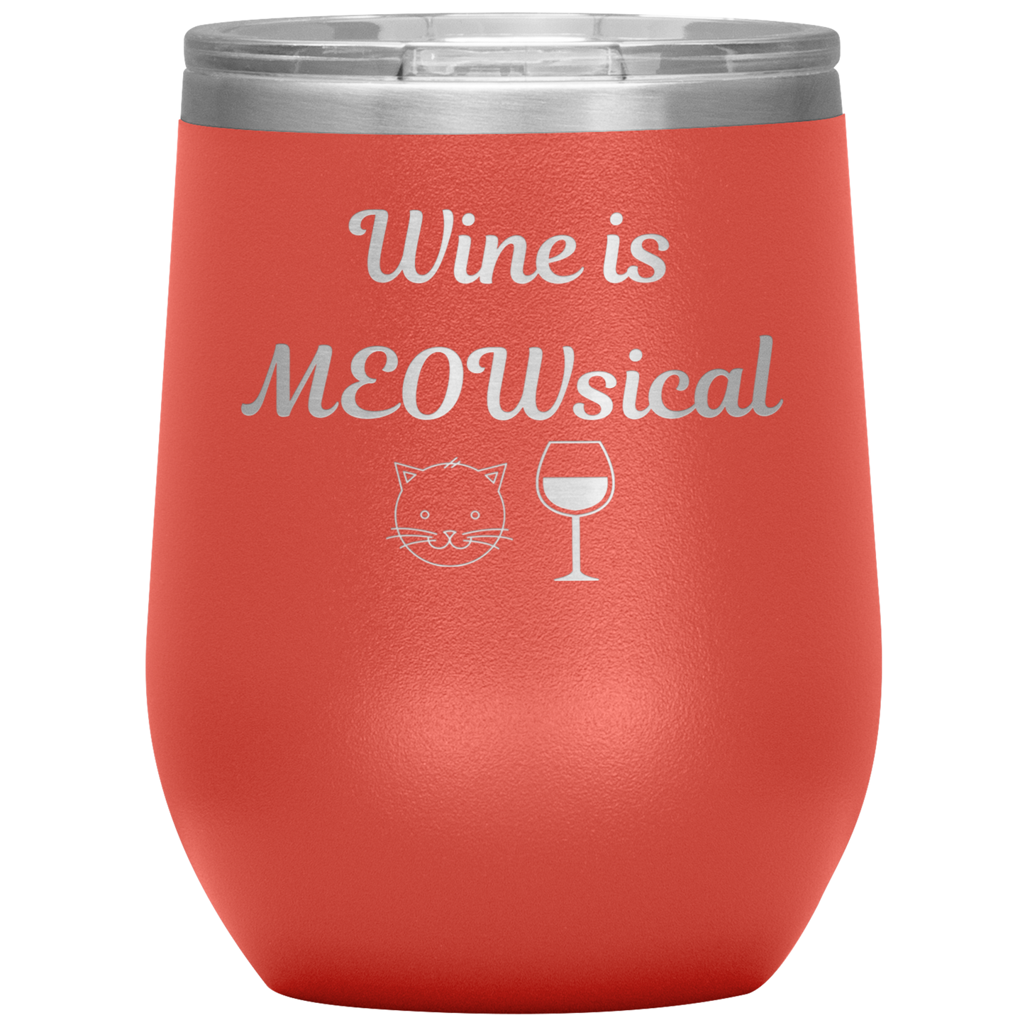 Wine is MEOWsical Tumbler - Madison's Mutt Mall